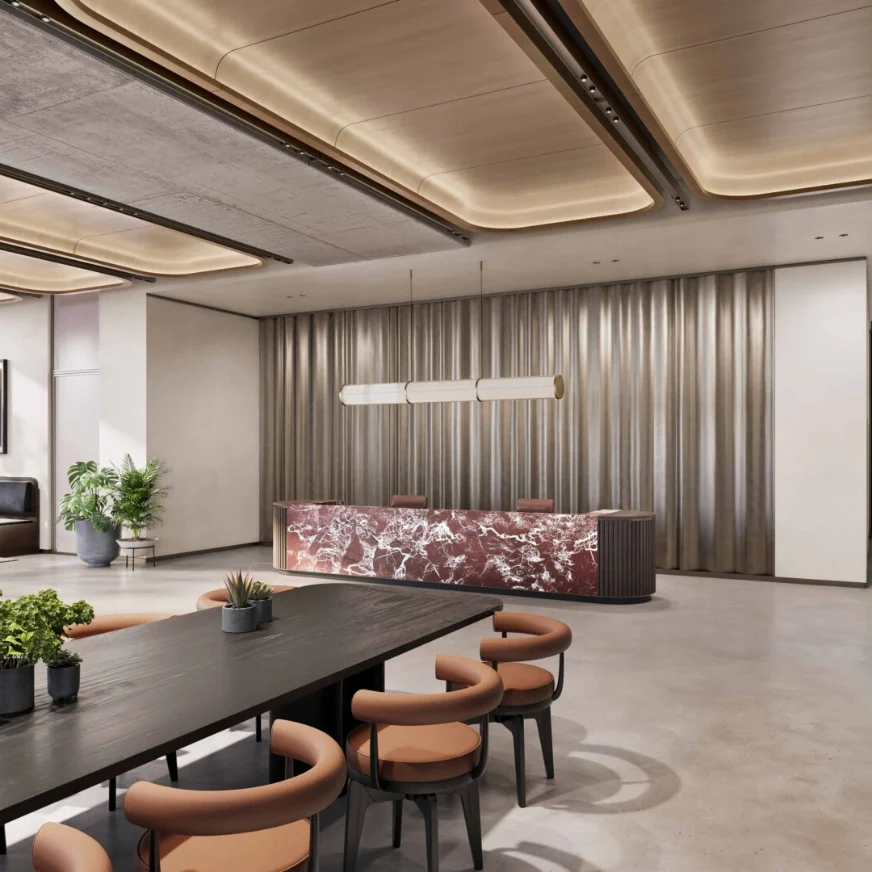 Reception area at Maple House