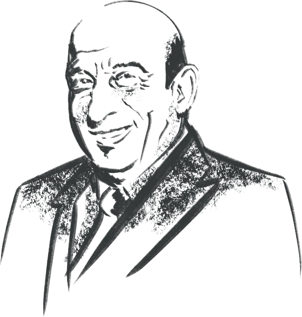 Illustrated portrait of Christos Lazari