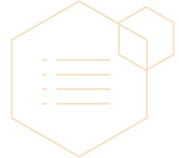 Document icon in a hexagon